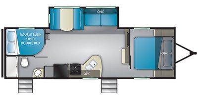 2021 Heartland Pioneer PI BH 270 floorplan