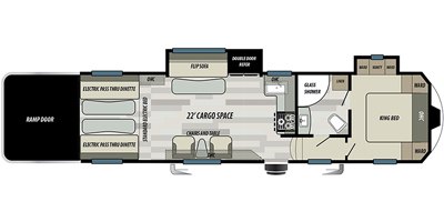 2021 Forest River Sandstorm 346G SLR floorplan