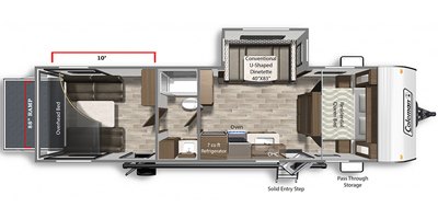 2021 Dutchmen Coleman Lantern 300TQ floorplan