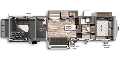 2021 Dutchmen Voltage Triton 3571 floorplan