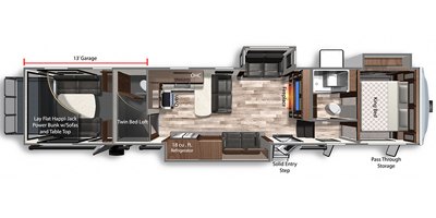 2021 Dutchmen Voltage 4195 floorplan