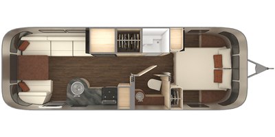 2021 Airstream International 27FB floorplan