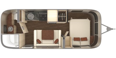 2021 Airstream International 23FB floorplan