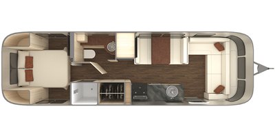 2021 Airstream International 30RB floorplan