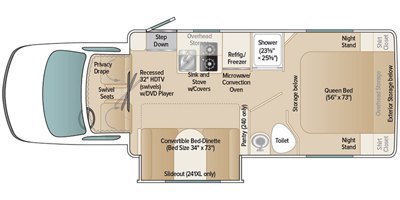 2021 Coach House Platinum II 241XL DQ floorplan