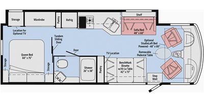 2021 Winnebago Adventurer 29B floorplan