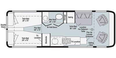 2021 Winnebago Era 70A floorplan