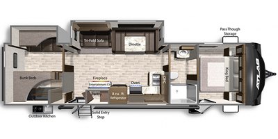 2021 Dutchmen Atlas 3202BH floorplan