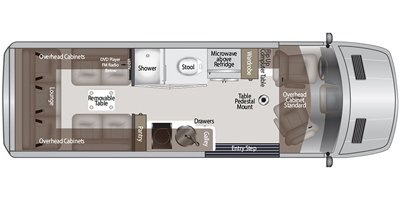 2021 American Coach American Patriot MD2 - Lounge floorplan