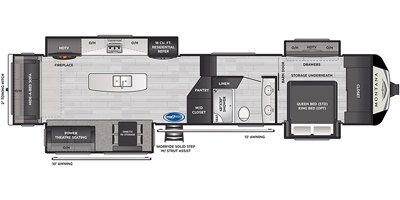 2021 Keystone Montana 3781RL floorplan