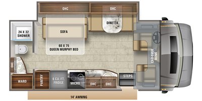 2021 Jayco Melbourne Prestige 24RP floorplan