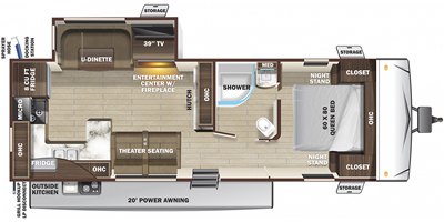 2021 Highland Ridge Mesa Ridge Lite MR2804RK floorplan