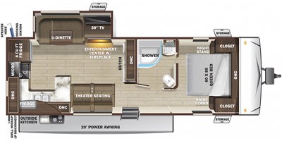 2021 Highland Ridge Open Range Ultra Lite UT2804RK floorplan