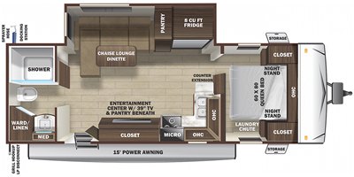 2021 Highland Ridge Mesa Ridge Lite MR2102RB floorplan