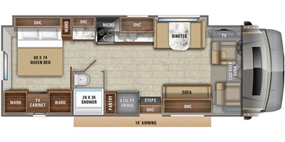 2021 Jayco Greyhawk Prestige 30XP floorplan