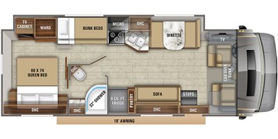 2021 Jayco Greyhawk Prestige 31FP floorplan