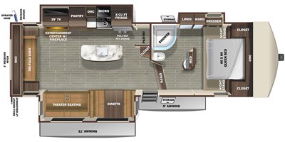 2021 Starcraft Telluride 292RLS floorplan