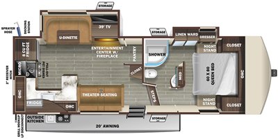 2021 Starcraft Telluride 289RKS floorplan