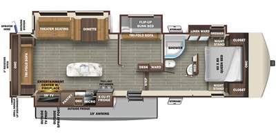 2021 Starcraft Telluride 338MBH floorplan