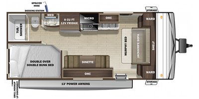 2021 Highland Ridge Open Range Conventional OT20MB floorplan