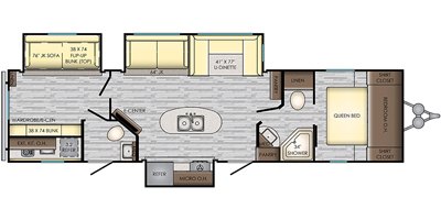 2021 CrossRoads Zinger ZR331BH floorplan