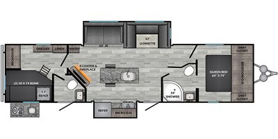 2021 CrossRoads Zinger ZR330BH floorplan