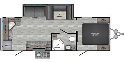 2021 CrossRoads Zinger Lite ZR249RK floorplan