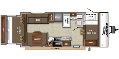 2021 Jayco Jay Feather X213 floorplan