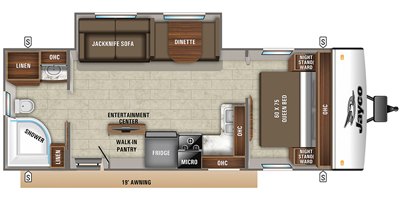 2021 Jayco Jay Feather 25RB floorplan