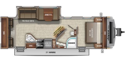 2021 Jayco White Hawk 28RL floorplan