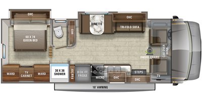 2021 Jayco Greyhawk 29MV floorplan