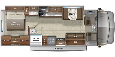 2021 Jayco Greyhawk 30X floorplan