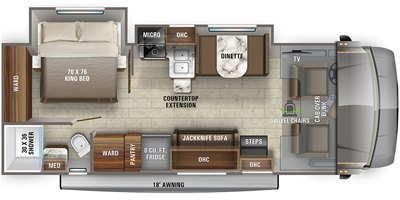 2021 Jayco Greyhawk 27U floorplan