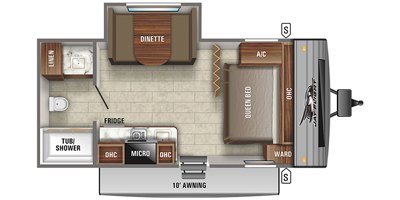 2021 Jayco Jay Flight SLX 7 183RB floorplan