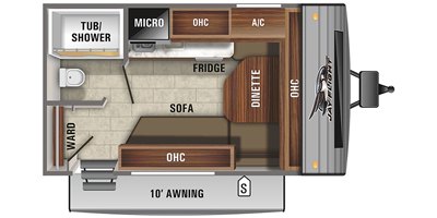 2021 Jayco Jay Flight SLX 7 145RBW floorplan