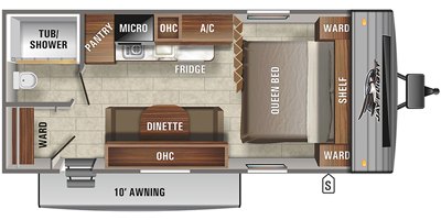 2021 Jayco Jay Flight SLX 7 195RB floorplan