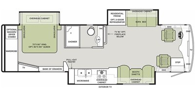 2021 Tiffin Motorhomes Allegro Breeze 33 BR floorplan