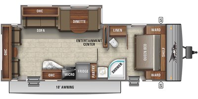 2021 Jayco Jay Flight SLX8 265RLS floorplan