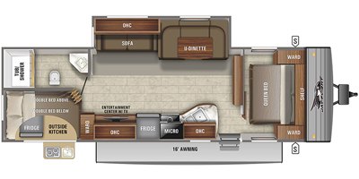 2021 Jayco Jay Flight SLX8 284BHS floorplan