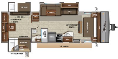 2021 Jayco Jay Flight 32TSBH floorplan