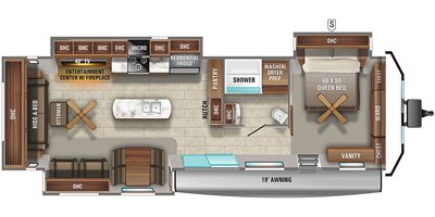 2021 Jayco Jay Flight Bungalow 40RLTS floorplan