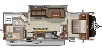 2021 Jayco Eagle HT 284BHOK floorplan