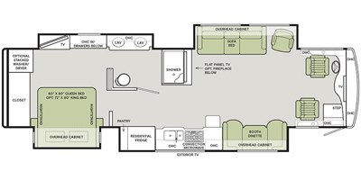 2021 Tiffin Motorhomes Allegro Red 37 PA floorplan