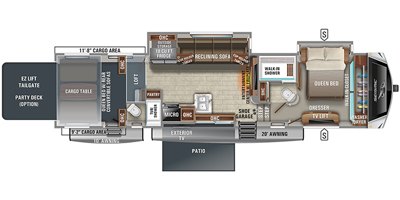 2021 Jayco Seismic 4212 floorplan