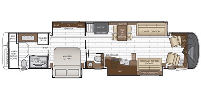 2021 Newmar King Aire 4531 floorplan