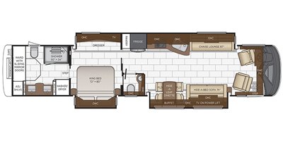 2021 Newmar London Aire 4533 floorplan