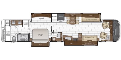 2021 Newmar Mountain Aire 4551 floorplan