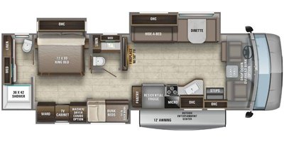 2021 Entegra Coach Emblem 36T floorplan