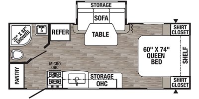 2021 Palomino Puma XLE Lite 21FBC floorplan