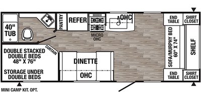 2021 Palomino Puma XLE Lite 20MBC floorplan